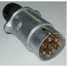FICHE MALE 7 PolALU 12V