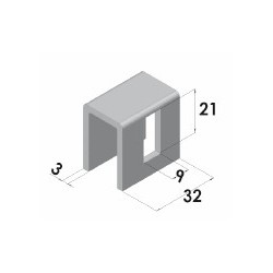 GACHE a SOUDER 25mm ACBRUT