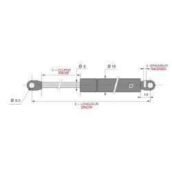 Tige de 8 - J050235