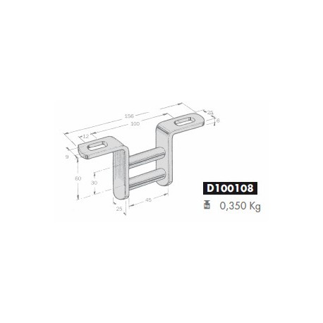 CHARNIERE GALVA 156x60