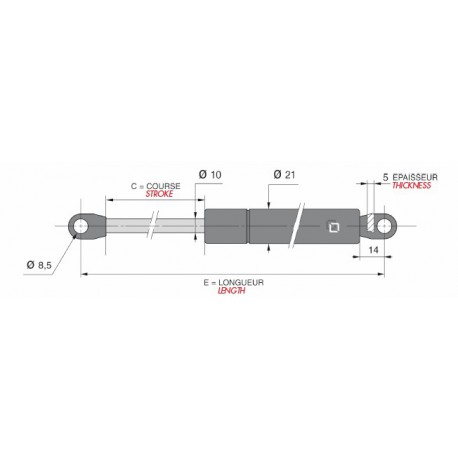 Tige de 10 - J100110