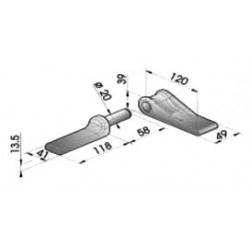 PENTURE ACIER BRUT D205