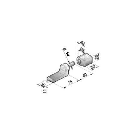 Gond – penture – fermeture - K100140