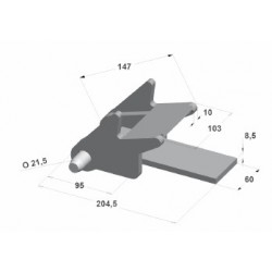 CHARNIERE DE BENNE A ORDURES