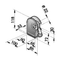 FERMETURE ACIER BRUT D22