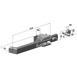Fermeture réglable «MEC» avec battue - K100304