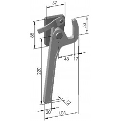 Fermeture à levier gauche - K100344