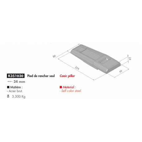 Pieds de Ranchers 254mm- K351030