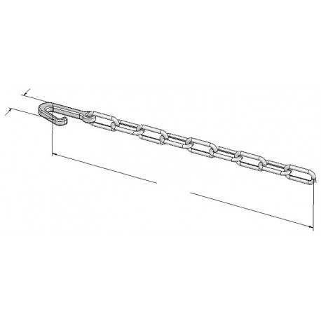 Crochet et chaine de porte - K450163