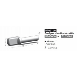 GOND P CHARNIERE ACIER BRUT