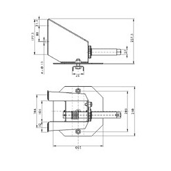 PORTE ROUE SECOURS 6TR E205