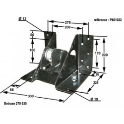 PORTE ROUE TREUIL 8-10 TROUS
