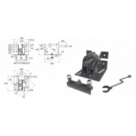 Porte Roue Universel à Treuil pour 3,5 T - P601023