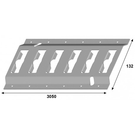 Rails d’arrimage Acier zingué - T100105
