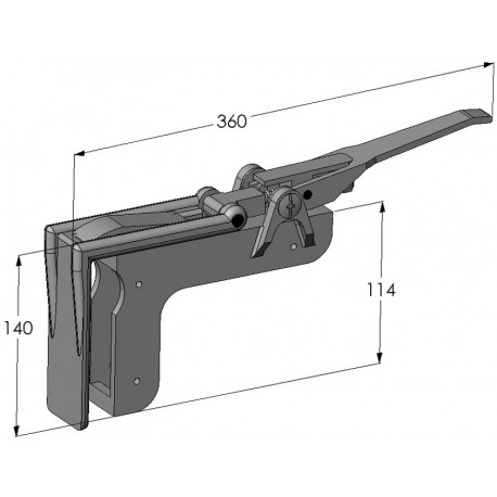 Verrouillage pour traverse télescopique - T250101