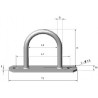 Pontet demi-rond H20 - T350020