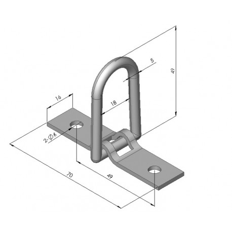 PONTET RABATTABLE ZING