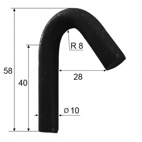 Crochet de bâche Ø 10 mm - T350120