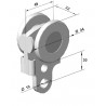 Chariot pour rail 50 x 40 mm - T650025