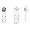 Chariot fixe avec ferrure acier - T650100