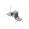 SUPPORT DE TRINGLE DEPORTEE Ø13mm  - T751001