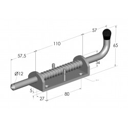 VERROU DE BOX Gd modele Lg 220