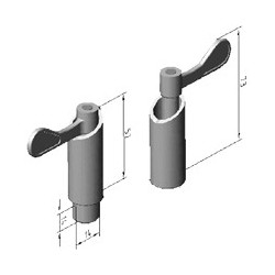 VERROU ACIER ZINGUE D12