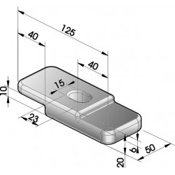 BRIDE CHASSIS EP 7-8-10-12MM