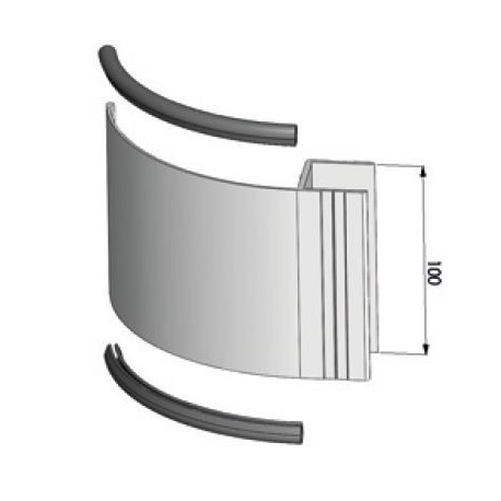 PROFIL d'ANGLE H 100 MM- E000161