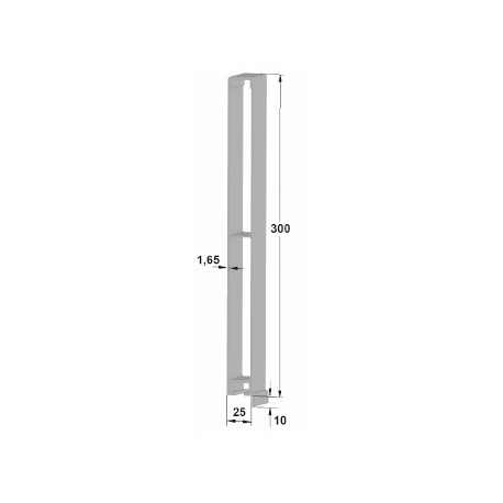 Profils aluminium pour ridelles en 25 mm - D550011