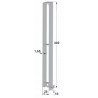 Profils aluminium pour ridelles en 25 mm - D550011