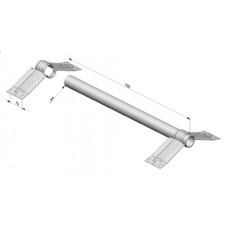 Kits de fixation d'ailes brides galva D54 - C300100 Kits de fixation d'ailes brides galva D54 - C300100