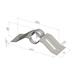 BRIDE D42 Acier Galva