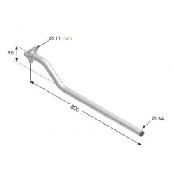 TUBE DEPORTE 34 L800mm av su