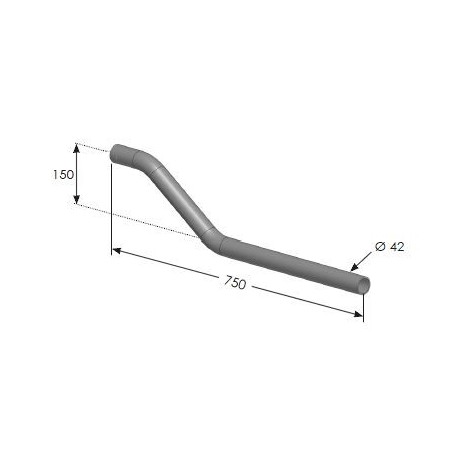 Support d'aile déporté  Ø42 mm- C301005