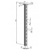 POTEAU FIXE H 072M
