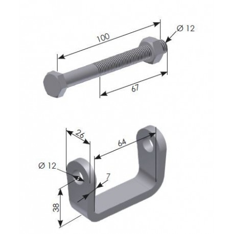 BRIDE SUPPORT d'OUTILS- G300200 BRIDE SUPPORT d'OUTILS- G300200