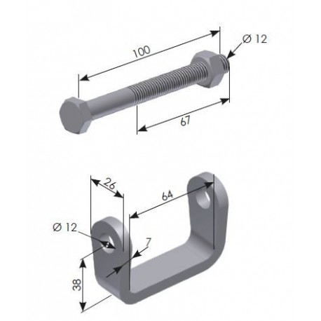 BRIDE SUPPORT D'OUTILS- G300200