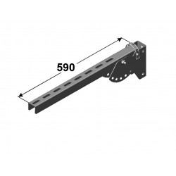 POTEAU RELEVABLE H590 Larg40