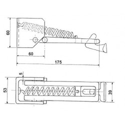 Arrêt de porte à ressort - G400360