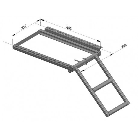 Echelle coulissante 2 marches -G750035
