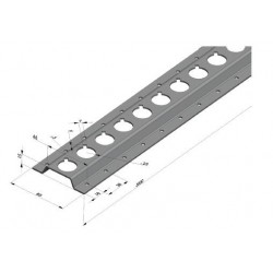 Rail d arrimage trous rond L3