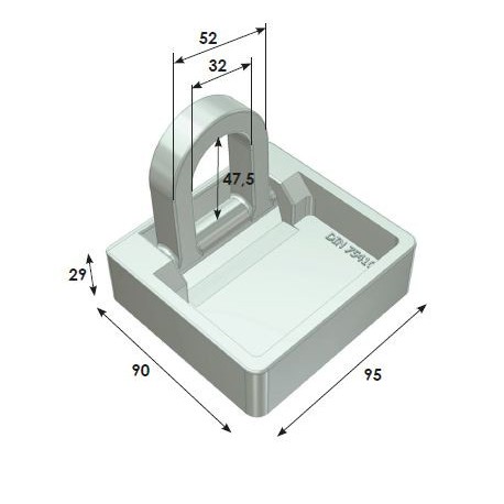 Nouveau 20 Pièces Noir D Forme Arrimage Ancres Anneau Pour - Temu