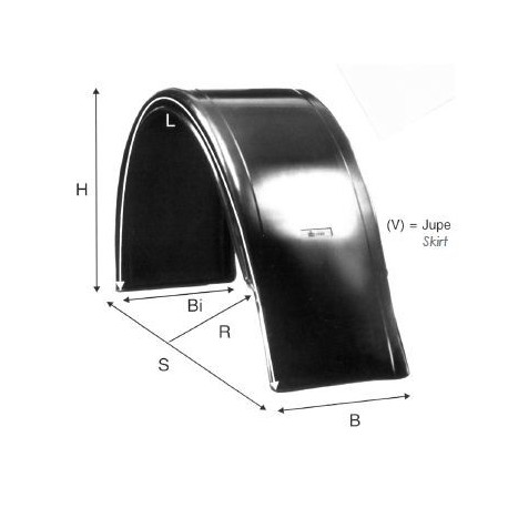 Ailes thermoplastiques Bavette Intégrée - C000420
