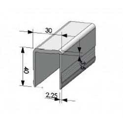 PROFEMBOUT U ALU brut L485m