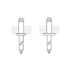 Rivets aveugles à rupture de tige (MFX 1051) - H050521