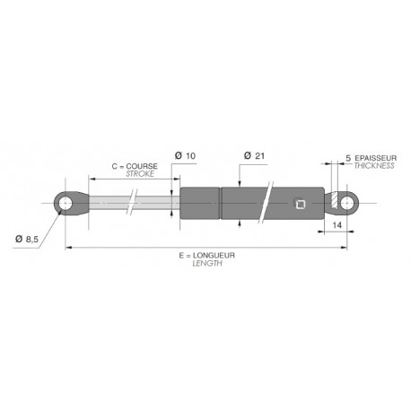 Tige de 10 - J100230 Tige de 10 - J100230