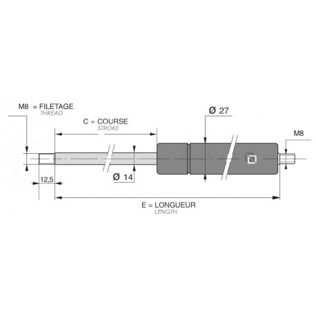 Tige de 14 - J140020