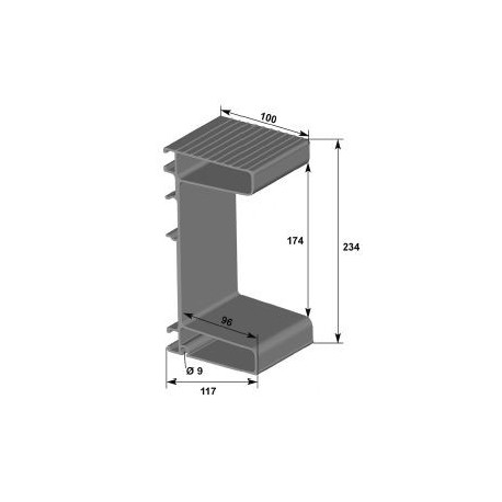 Barres Anti-Encastrement Alu Brut - i702431