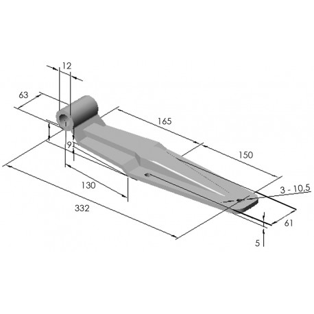 PENTURE ACIER ZG 3Tr PEINT BC